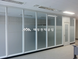칸막이 시공현장